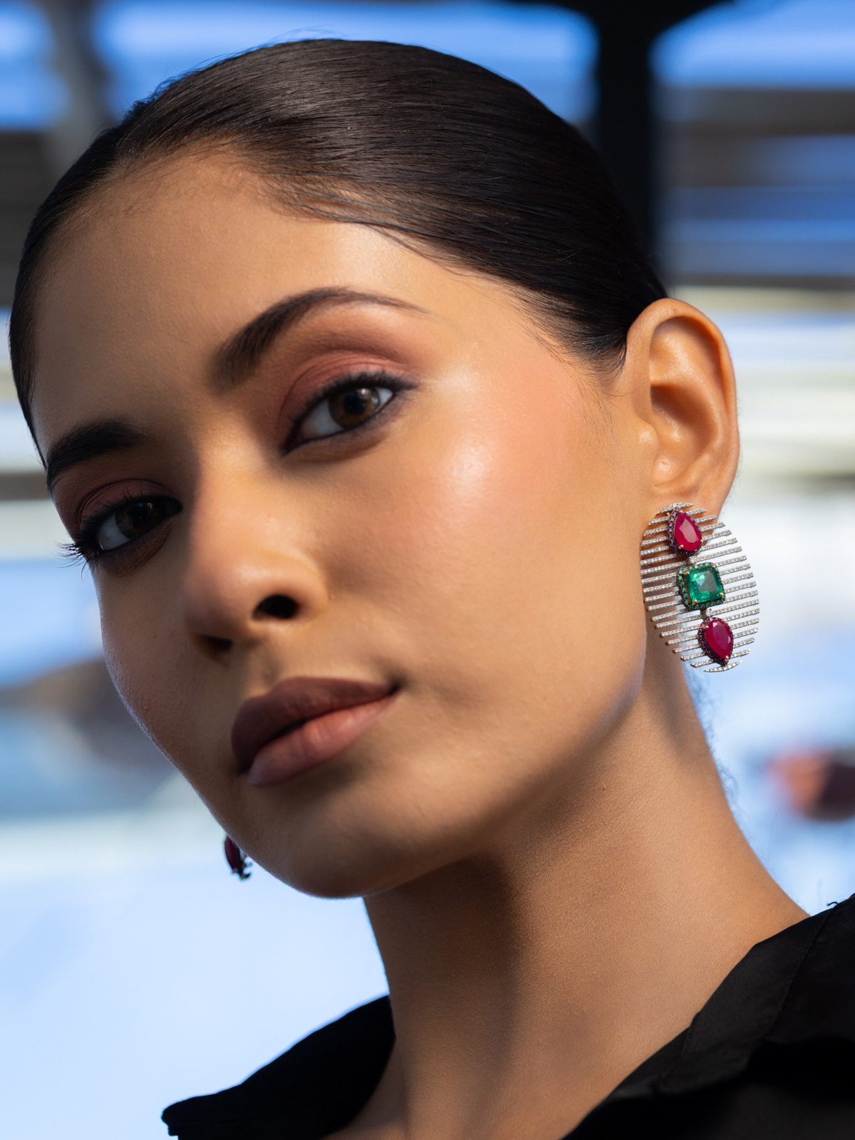 The Scarlet Muse Drop Earrings