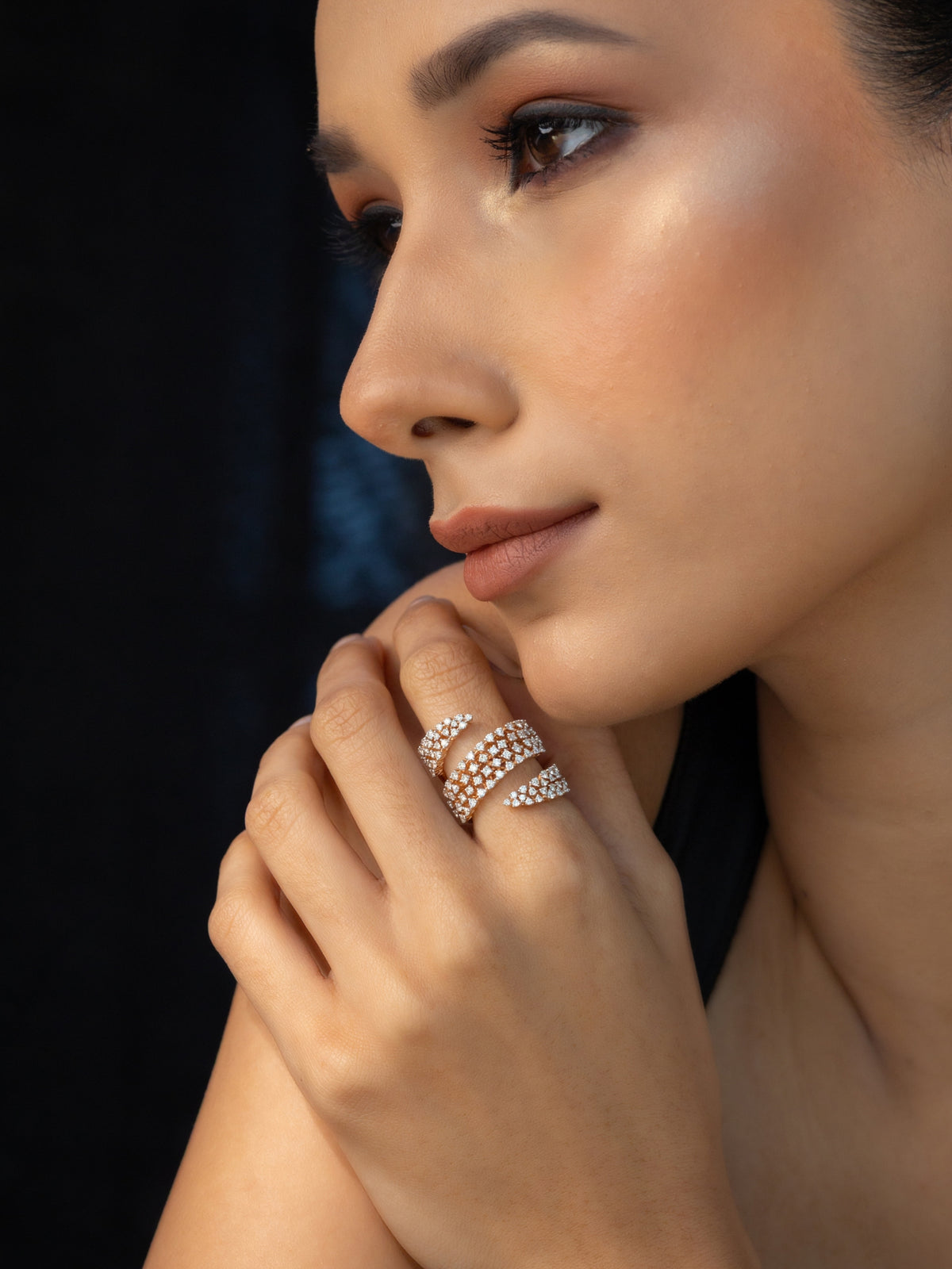 Diamond Interlace Ring