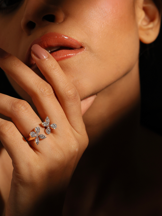 Petals Marquise Ring