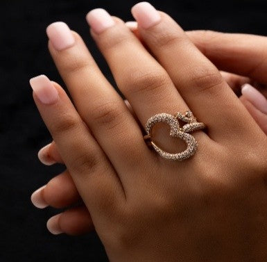 Diamond AUM Ring