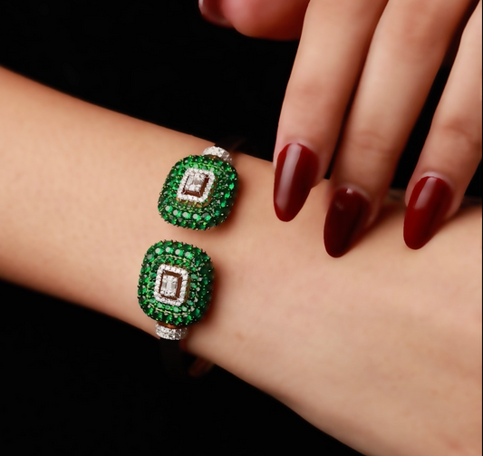 Minimalist Structure Open Cuff Bracelet