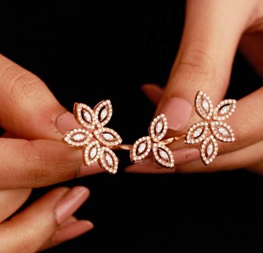 Twin Bloom Ring