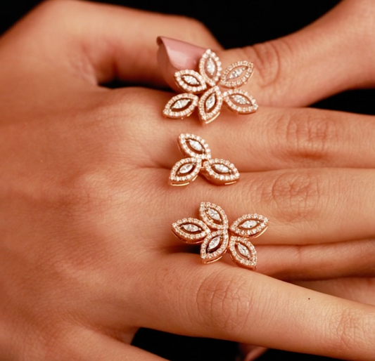 Twin Bloom Ring