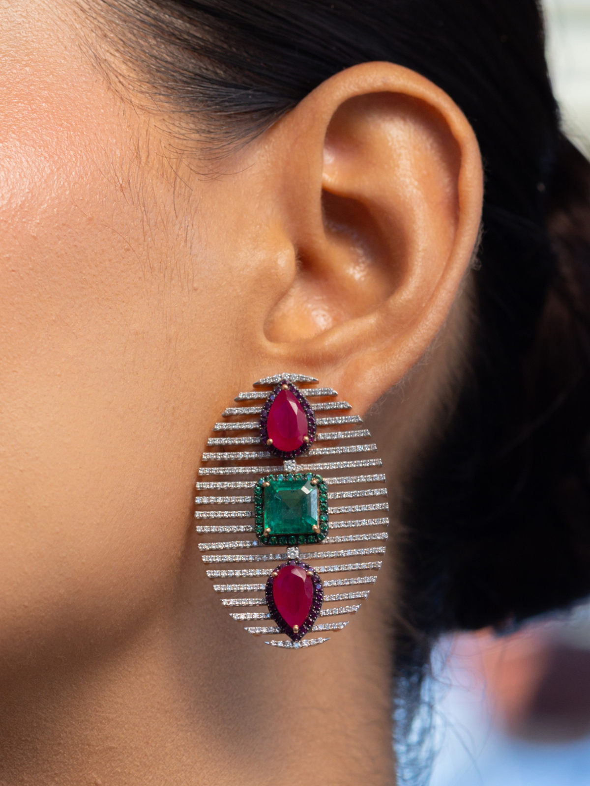 The Scarlet Muse Drop Earrings