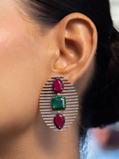 The Scarlet Muse Drop Earrings