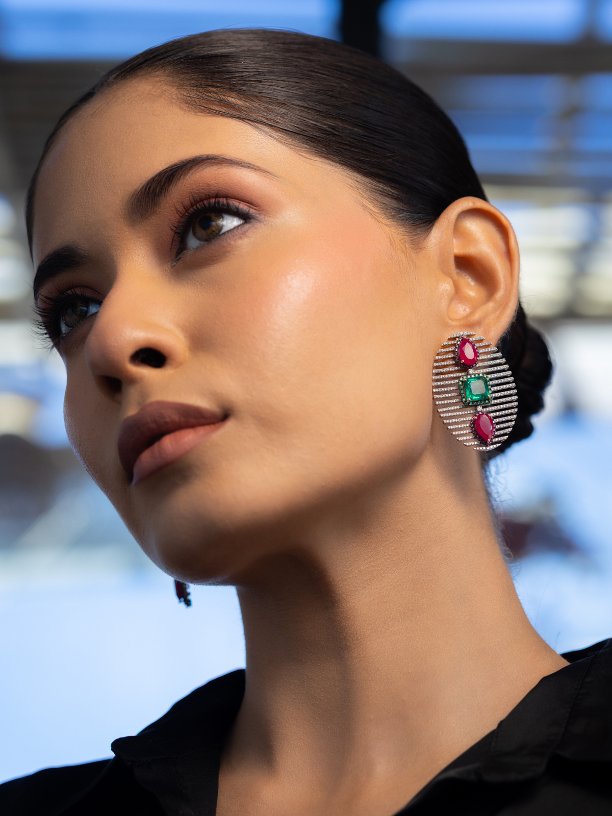 The Scarlet Muse Drop Earrings