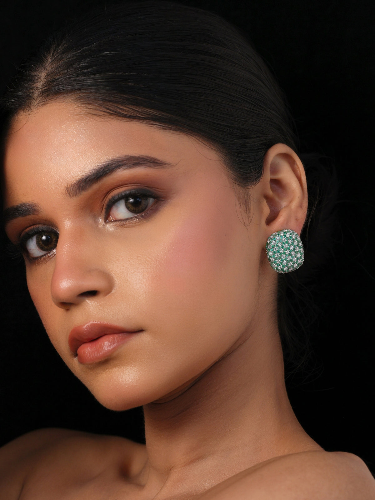 Emerald Constellation Studs