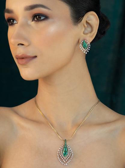 Diamond Teardrop Pendant
