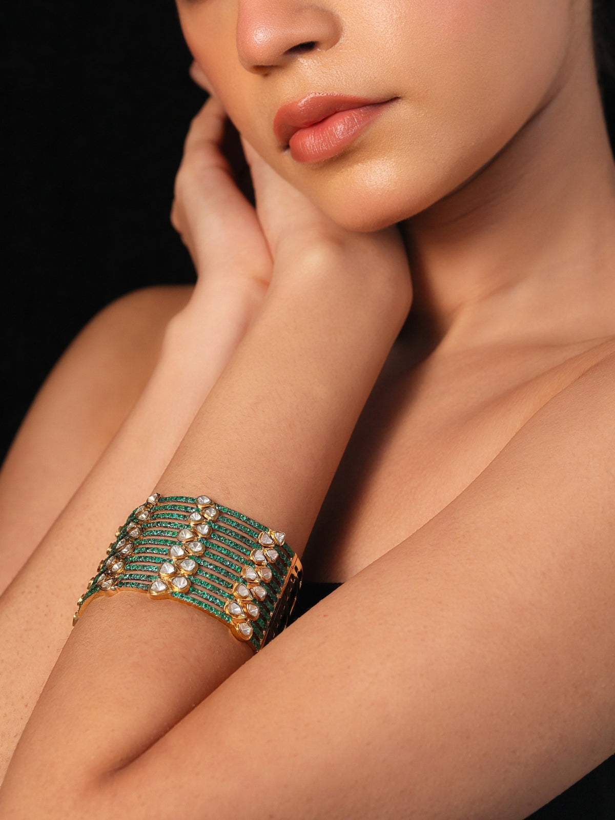 Emerald Lattice Bracelet