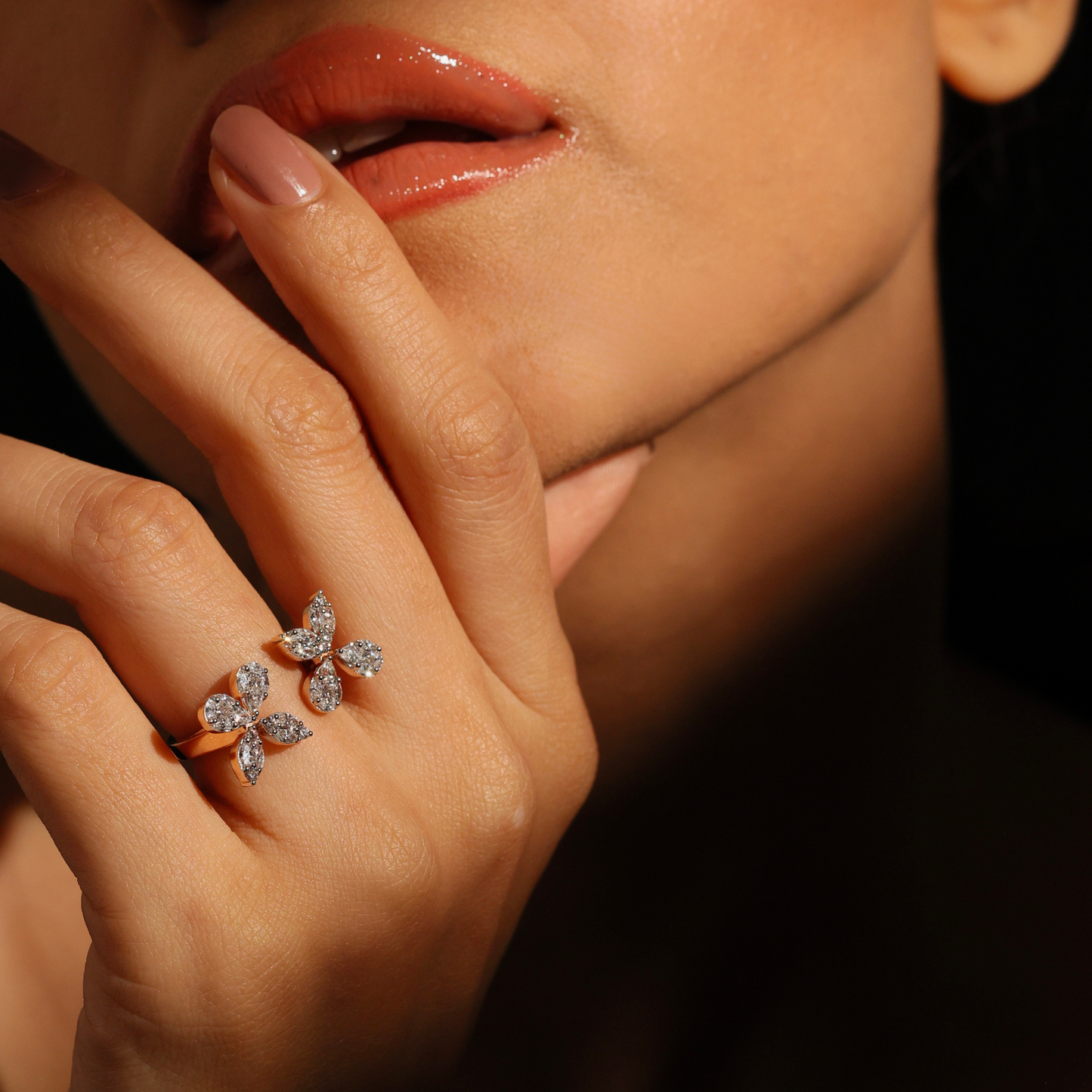 Petals Marquise Ring