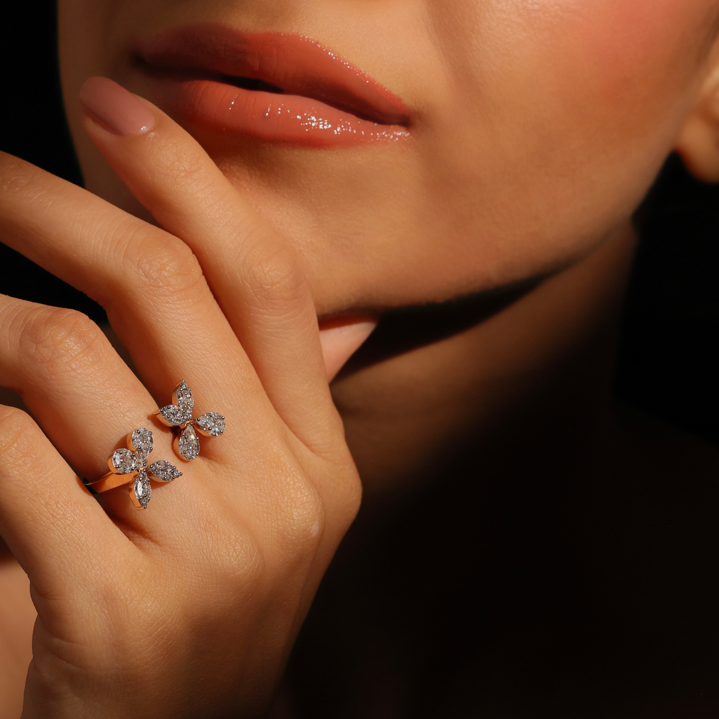 Petals Marquise Ring