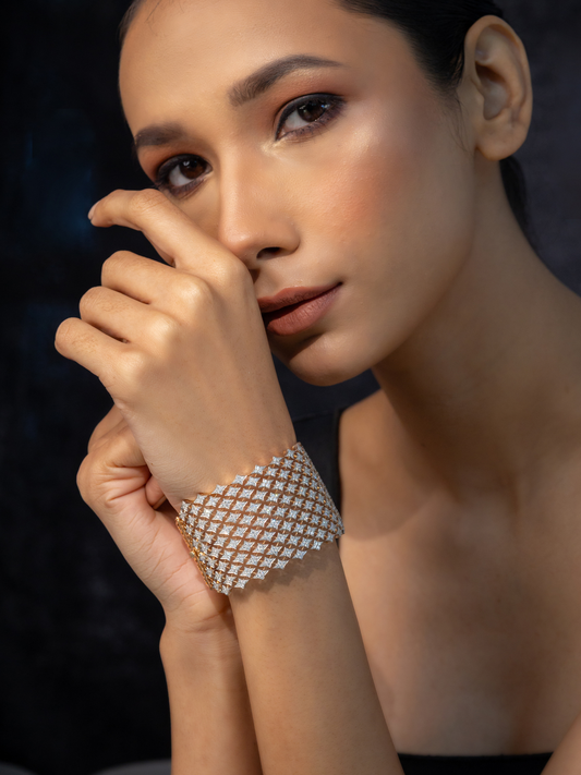 Diamond Mesh Cuff