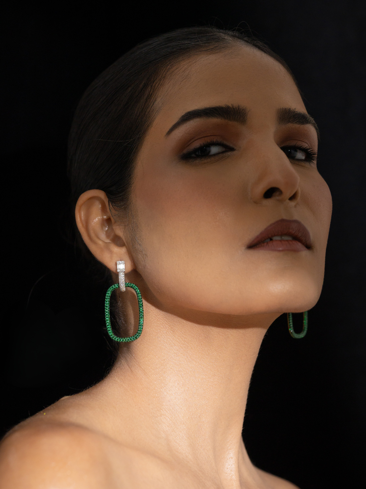 Diamond Loop Earrings