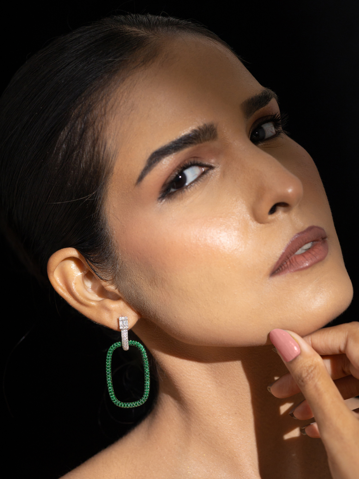 Diamond Loop Earrings