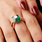 Secret Heart Emerald Ring