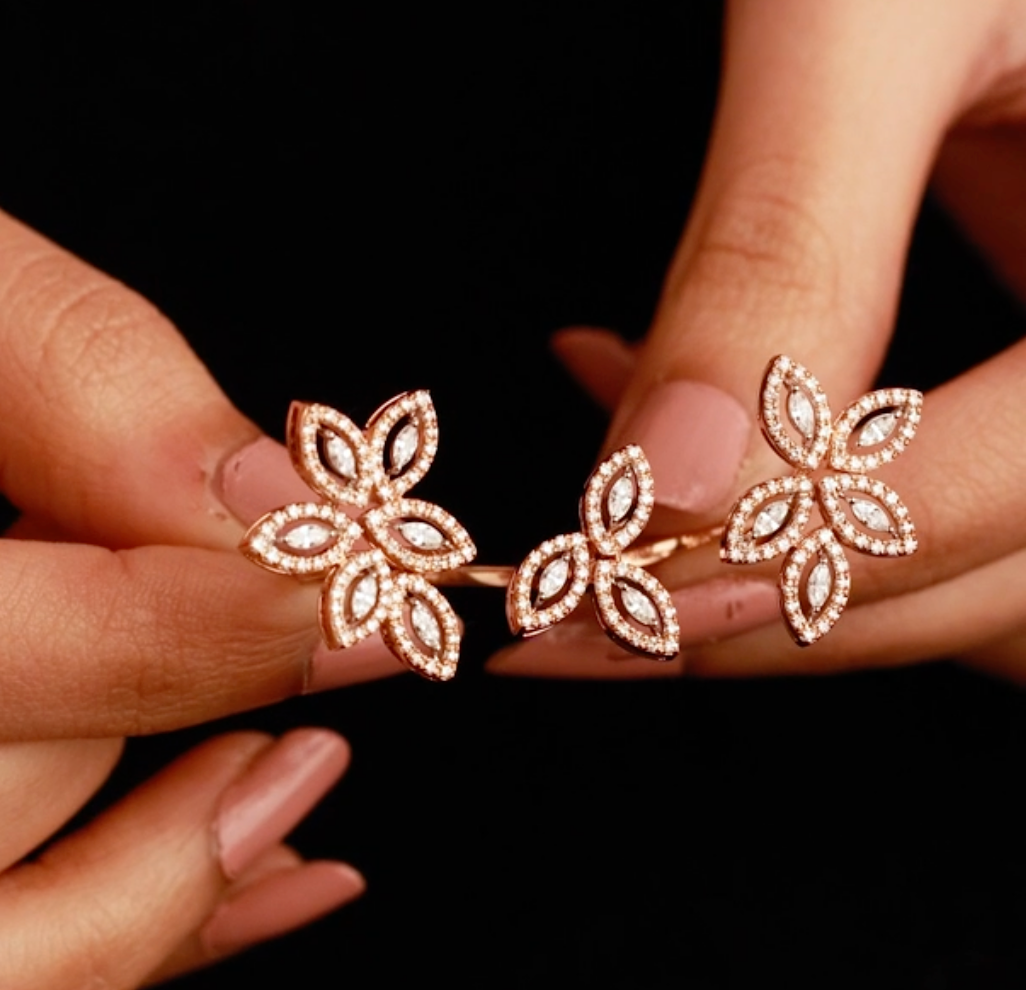 Twin Bloom Ring