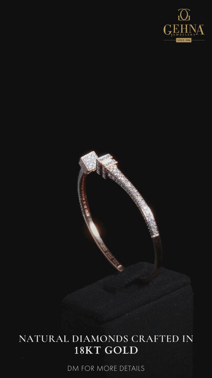 Serif Diamond Bracelet