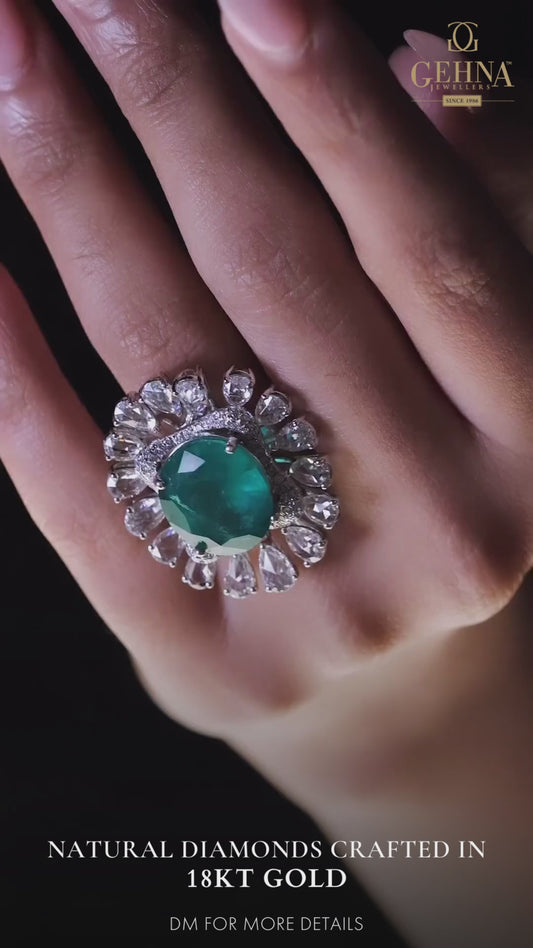 Emerald Rose Ring